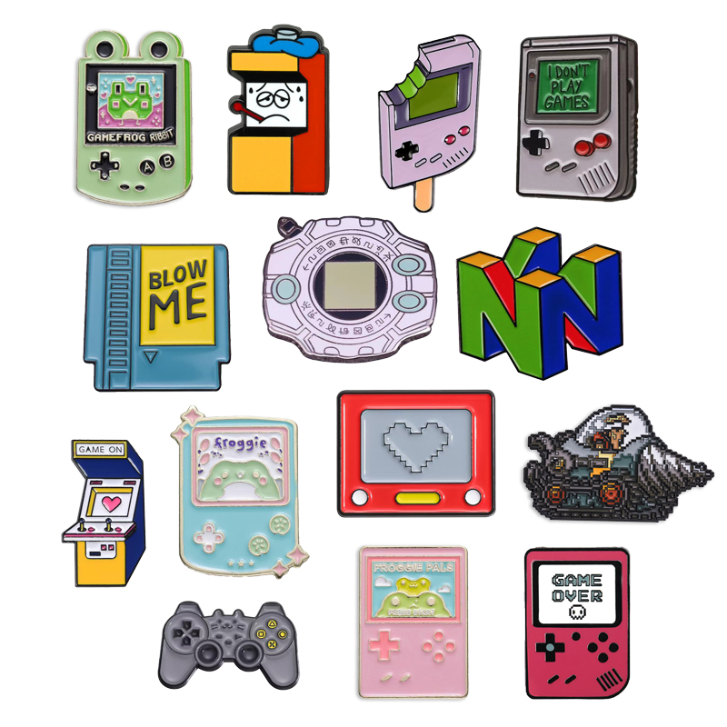 Gaming Console Old School - Cartoon Creative Digital Game Console Pin