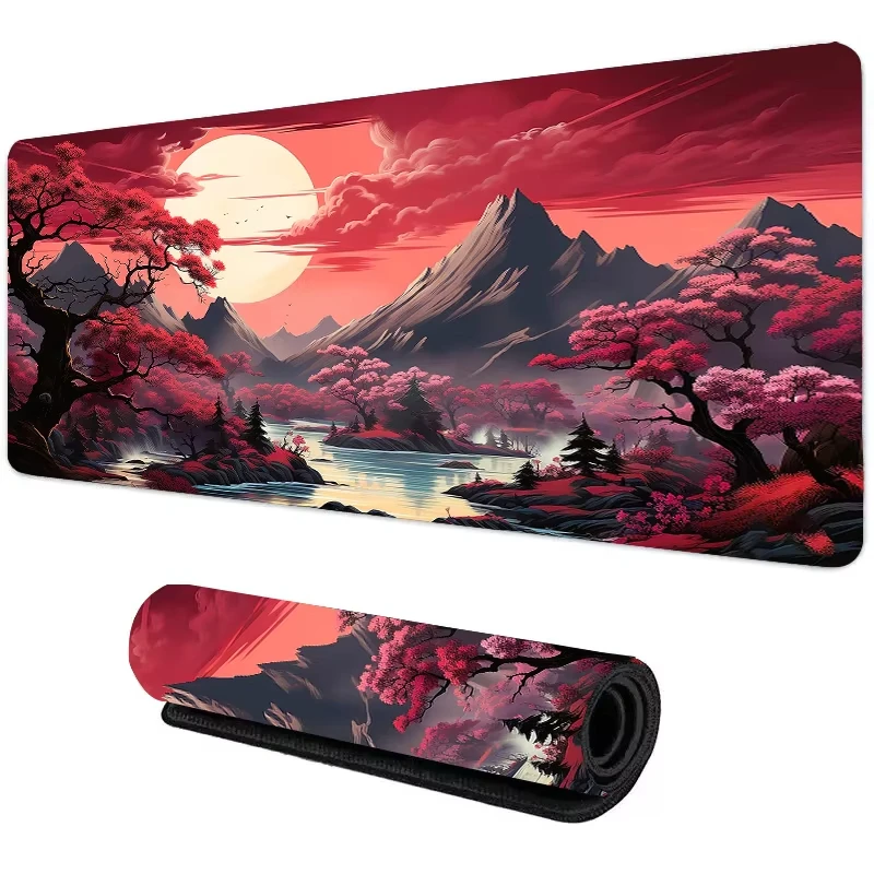 Gaming Console Desk - Sunset Mountain View Silicone Gaming Mouse