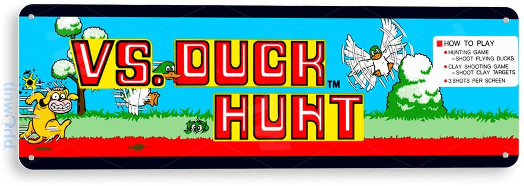Gaming Console Shop - TIN SIGN Duck Hunt Arcade Marquee