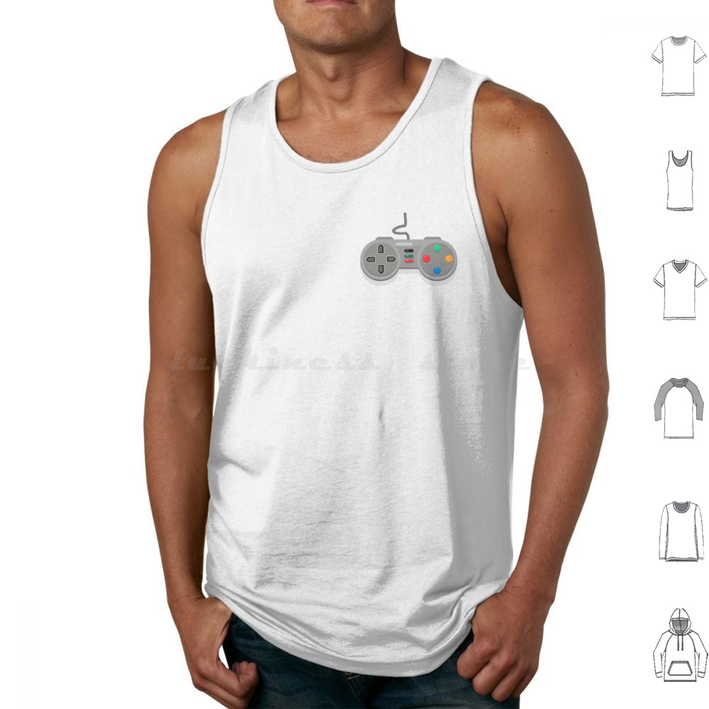 Gaming Console Old - Old Games Controller Grey Tank Tops