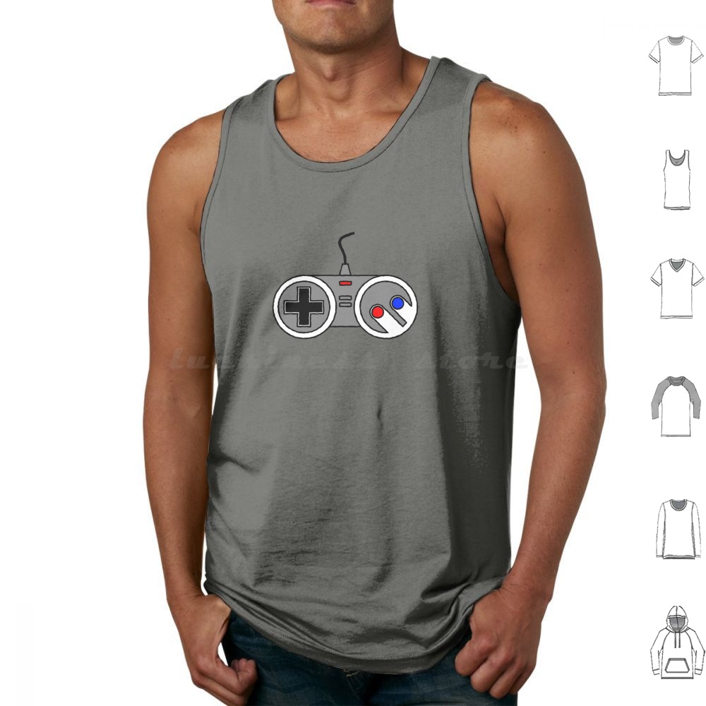 Gaming Console Old School - Joypad Tank Tops Vest Sleeveless Joypad