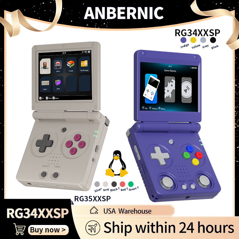 Anbernic RG34XXSP RG35XXSP Fli - Gaming Console Deals review and price