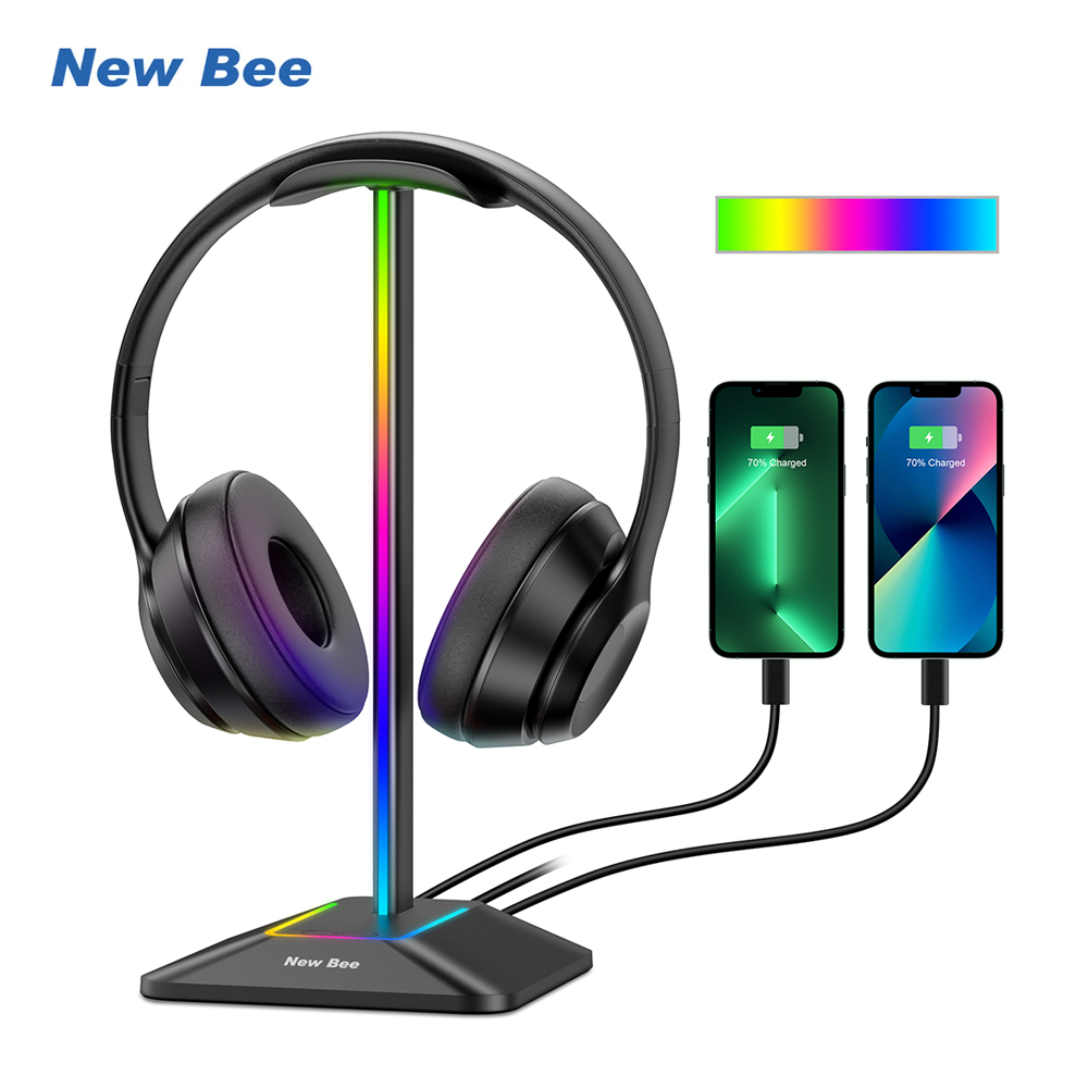 New Bee Z8 RGB Headphones Stan - Gaming Console Desk review and price