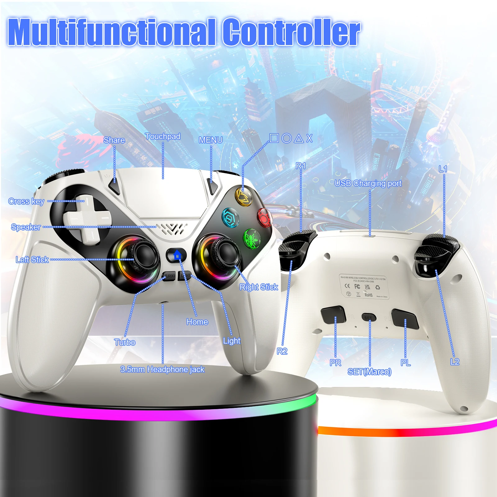 Wireless Controller Gamepad Fo - Gaming Console Portable Pc review and price