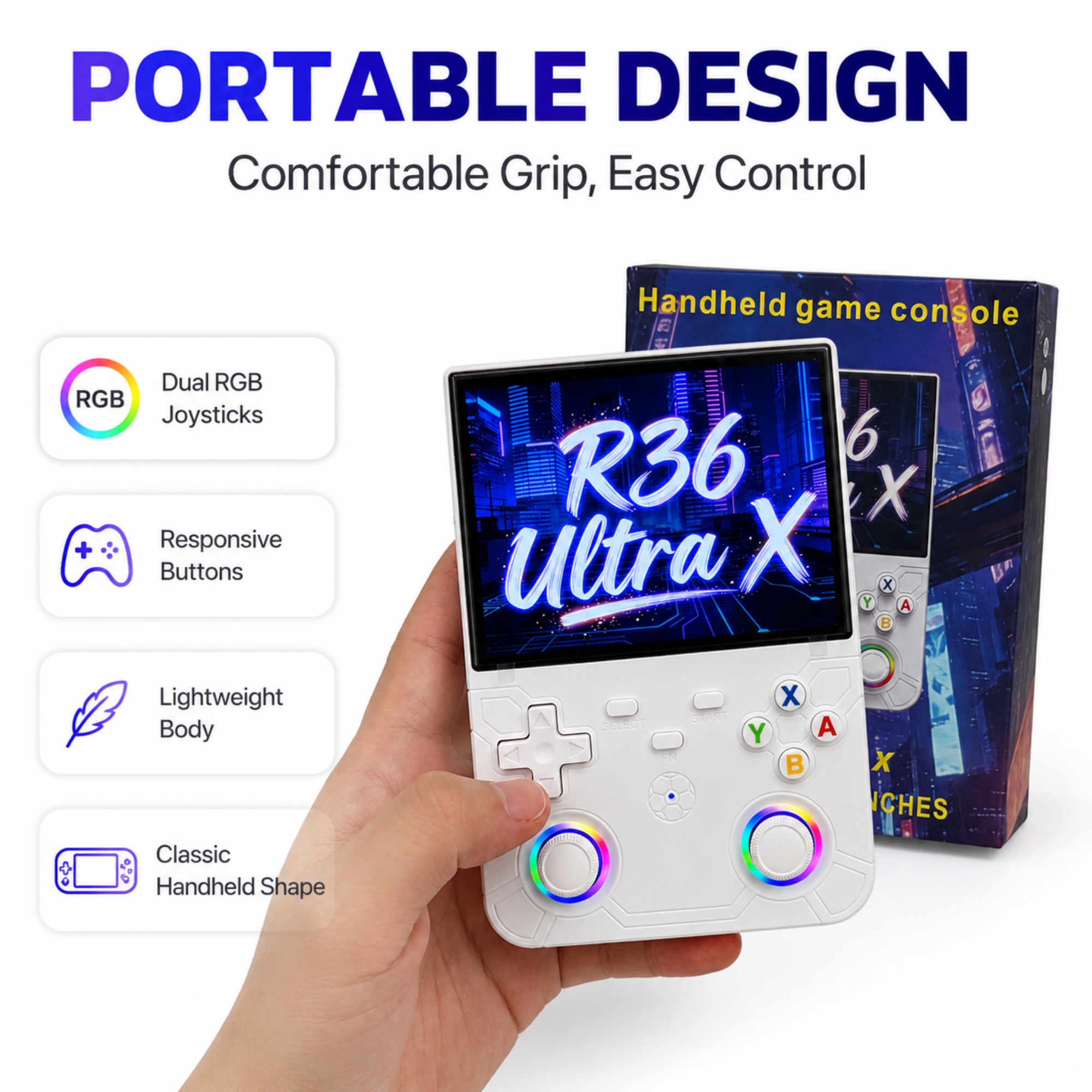 Retro Handheld Game Console R3 - Gaming Console Type review and price
